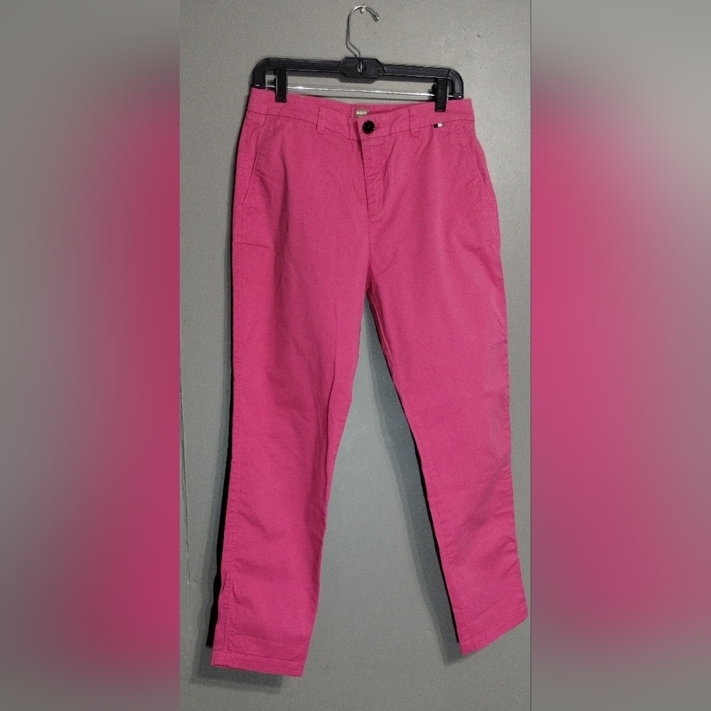Hugo Boss Women's Pink Pants Size (6)